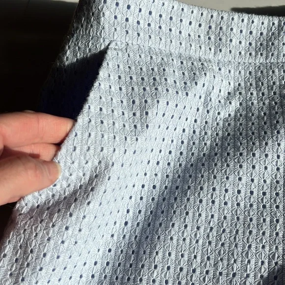 Womens Club Monaco Periwinkle Scalloped Hem Eyelet Shorts - Picture 8 of 9